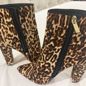 Jessica Simpson Animal Print Ankle Booties
